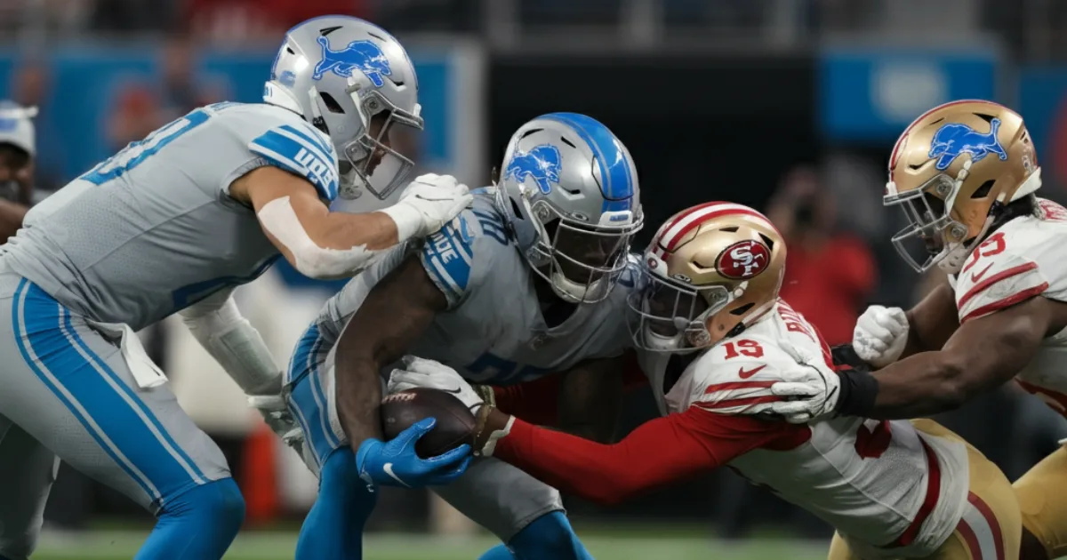 Detroit Lions vs 49ERS Match Player Stats