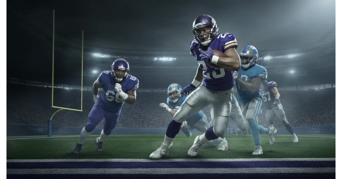 Minnesota Vikings vs Detroit Lions Match Player Stats